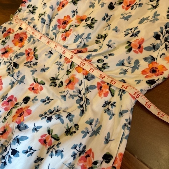 LOFT Long Sleeve Floral Mini Dress size 2 - Picture 6 of 9